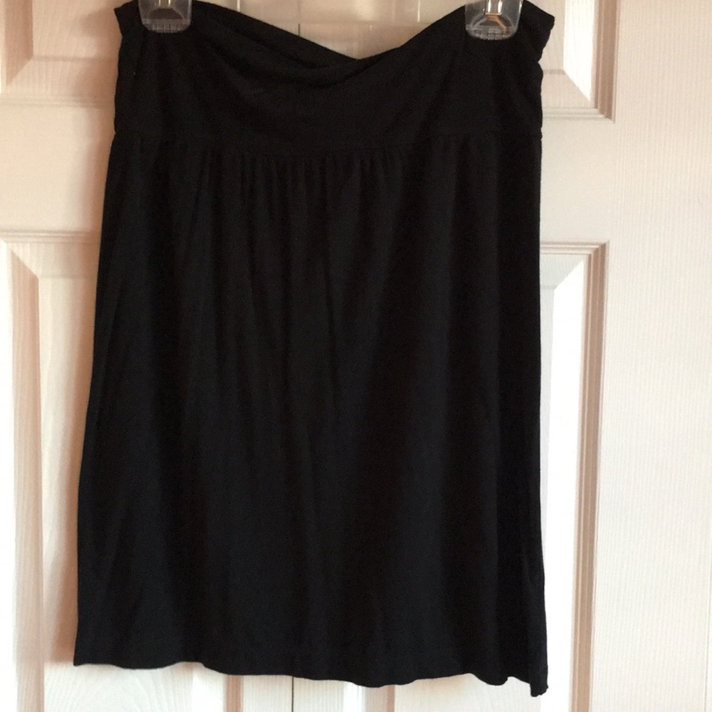 Black mini skirt